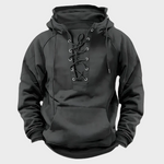 Louis men's lace-up hooded sweatshirt at Anne London, catalogue view 6