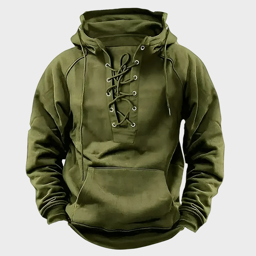 Louis men's lace-up hooded sweatshirt at Anne London, catalogue view 7