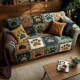 Love Paw | Quilted Sofa Cover