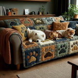 Love Paw | Quilted Sofa Cover
