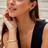 Vale - Hoop earrings with a pearl