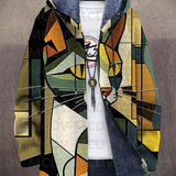Preston | Artistic Print Hooded Jacket