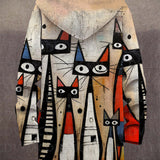 Preston | Artistic Print Hooded Jacket