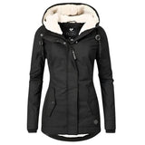 Valeria Long Hooded Rain Coat