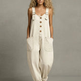 Andrea Denim Jumpsuit with Pockets