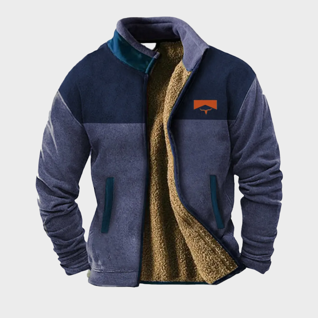 Miles men's two-tone fleece jacket at Anne London, catalogue view 2