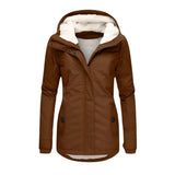 Valeria Long Hooded Rain Coat
