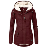 Valeria Long Hooded Rain Coat