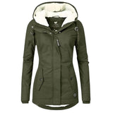 Valeria Long Hooded Rain Coat