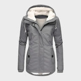 Valeria Long Hooded Rain Coat