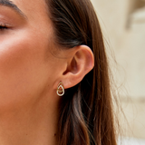 Lin Teardrop Link Earrings