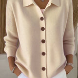 Tena | Cardigan with collar and buttons