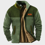 Matthew men's pattern-sleeve fleece jacket at Anne London, catalogue view 7