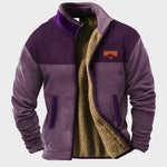 Matthew men's pattern-sleeve fleece jacket at Anne London, catalogue view 8