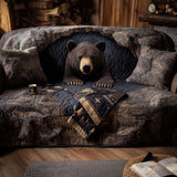 Midnight Wilderness | Quilted Sofa Cover