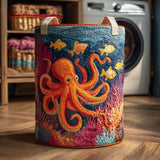 Octopus Quilted Laundry Basket