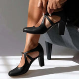 Camille Elegant Heeled Court Shoes