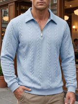 Edward | Minimal Zip-Neck Jumper