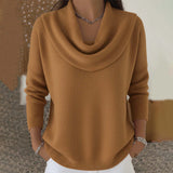 Dora | Draped collar sweater