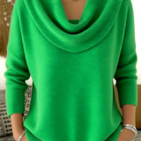 Dora | Draped collar sweater