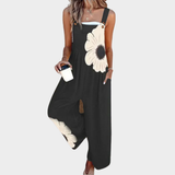 Amanda – Black Printed Jumpsuit