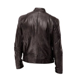 Nigel | Leather-Look Zip Jacket