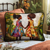 Hearts & Romantic Details Quilted Cushion Cover