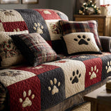 Pawfect Christmas | Quilted Sofa Cover