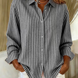 Mia | Striped button-down shirt