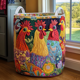 Quilted laundry basket – hens – NCU0PVL375