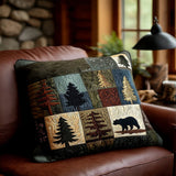 Rustic Retreat Quilted Cushion Cover