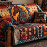 Rustic Canyon Horse | Quilted Sofa Cover