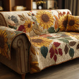 Rustic Sunflowers | Quilted Sofa Cover