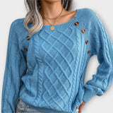 Malia - Knitted button-up sweater