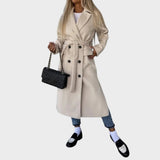 Ana Double-Breasted Belted Coat