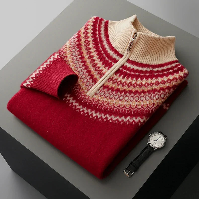 Arthur | Classic Zip-Neck Jumper