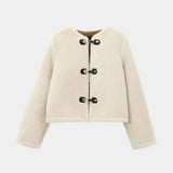 Noelia Retro Faux Fur Toggle Jacket