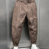Herbert | Tapered Brushed-Look Trousers