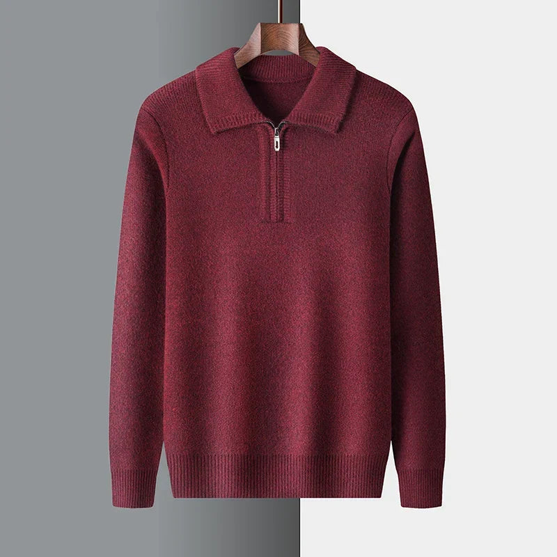Andrew | Understated Zip-Neck Jumper