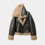 Sofia Brown Double-Faced Short Jacket