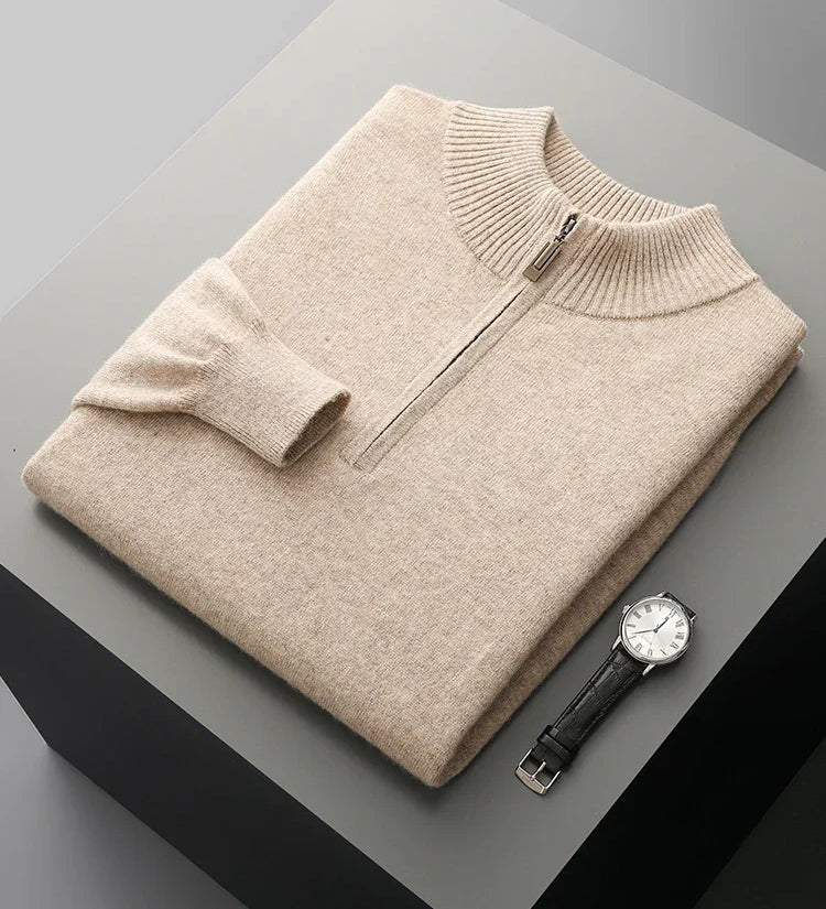 Philip | Neat Zip-Collar Jumper