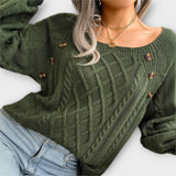 Malia - Knitted button-up sweater
