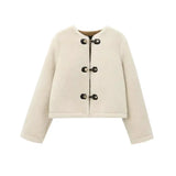 Noelia Retro Faux Fur Toggle Jacket