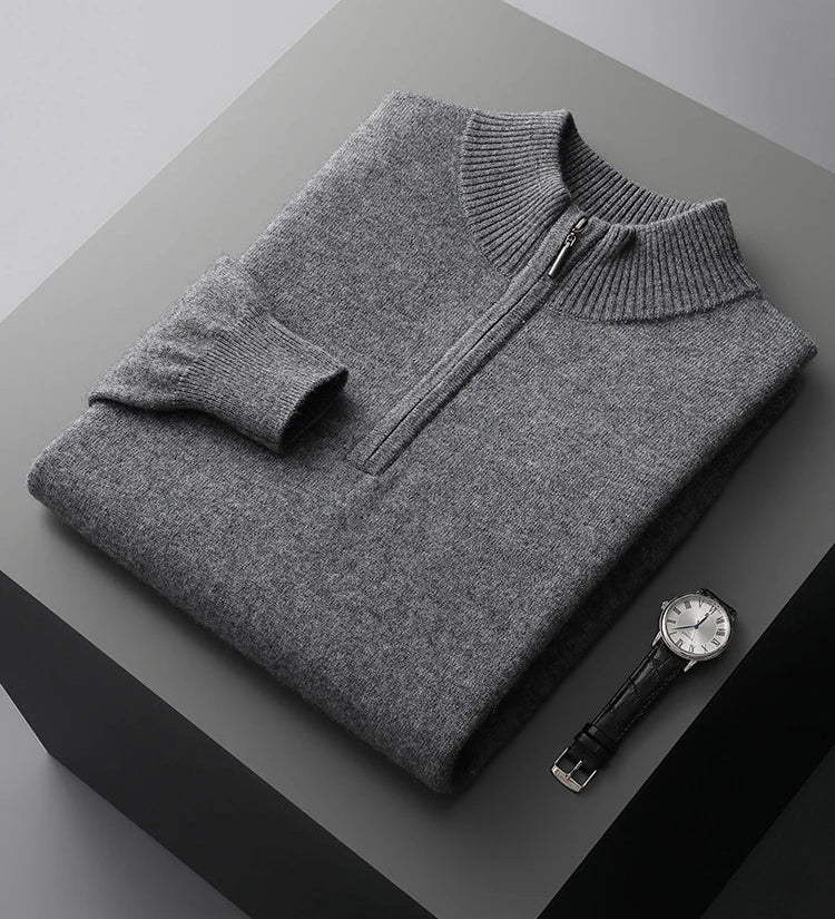 Philip | Neat Zip-Collar Jumper