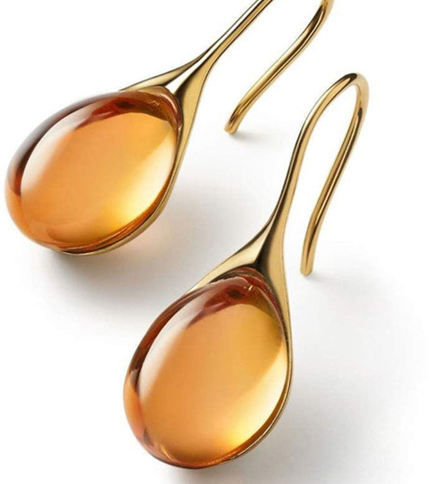 Two-Tone Crystal Earrings