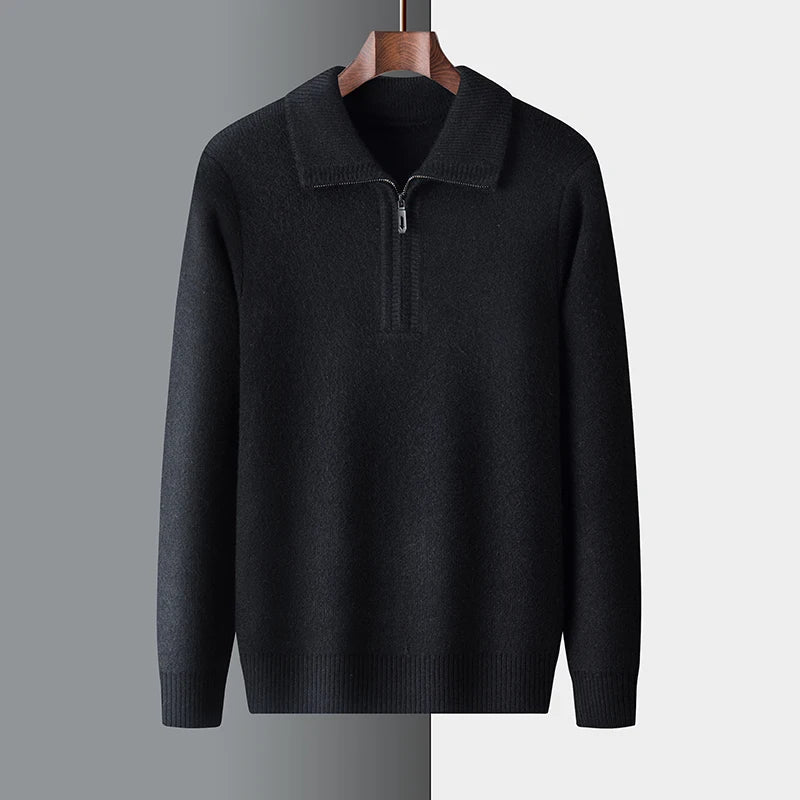 Andrew | Understated Zip-Neck Jumper