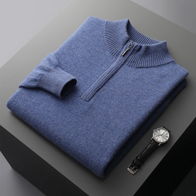 Philip | Neat Zip-Collar Jumper