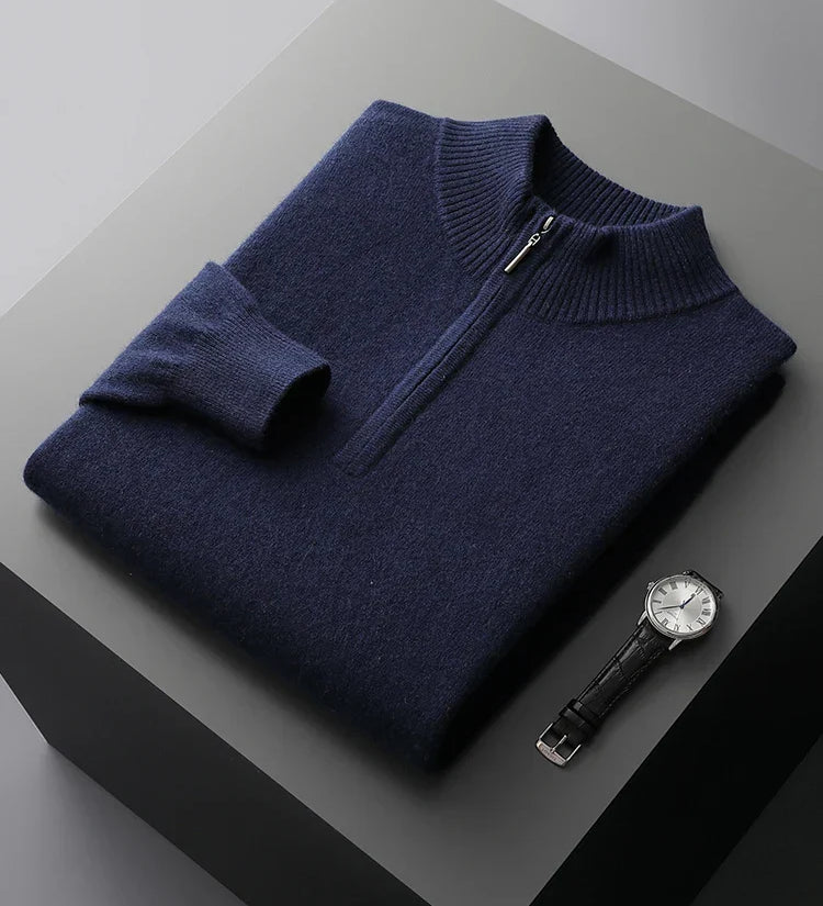 Philip | Neat Zip-Collar Jumper