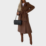 Ana Double-Breasted Belted Coat