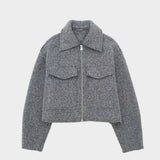 Martha Grey Vintage Zip Jacket